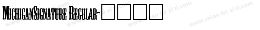 MichiganSignature Regular字体转换